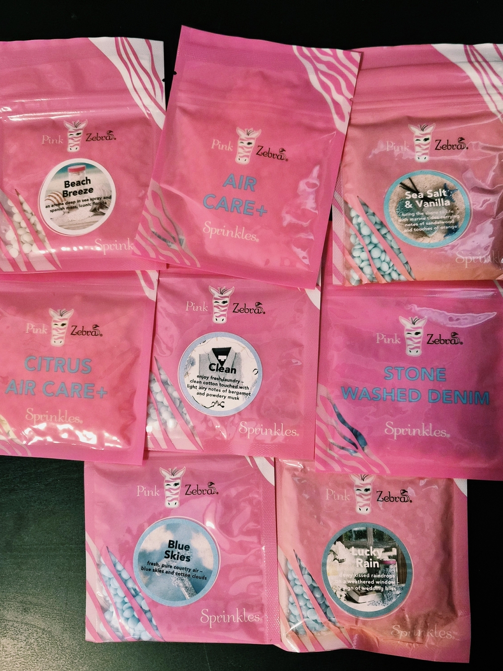Pink Zebra "Sky & Water" Scents Sprinkles Packets